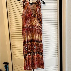 Spense Vibrant Multicolor Midi Dress. L